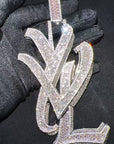 playboi carti yvl YOUNG VAMP LIFE custom necklace chain diamond exact design infinity link cuban link neclace chain diamonds