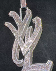 playboi carti yvl YOUNG VAMP LIFE custom necklace chain diamond exact design infinity link cuban link neclace chain diamonds