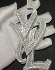 playboi carti yvl YOUNG VAMP LIFE custom necklace chain diamond exact design infinity link cuban link neclace chain diamonds