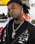 playboi carti yvl YOUNG VAMP LIFE custom necklace chain diamond exact design infinity link cuban link neclace chain diamonds