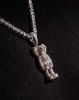 bape kaws originalfake 3D figure pendant necklace chain diamond ben baller vvs gold