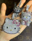 hennessy carolina cardi b sister hello kitty fully iced diamond necklace chain buy now custom jewelers