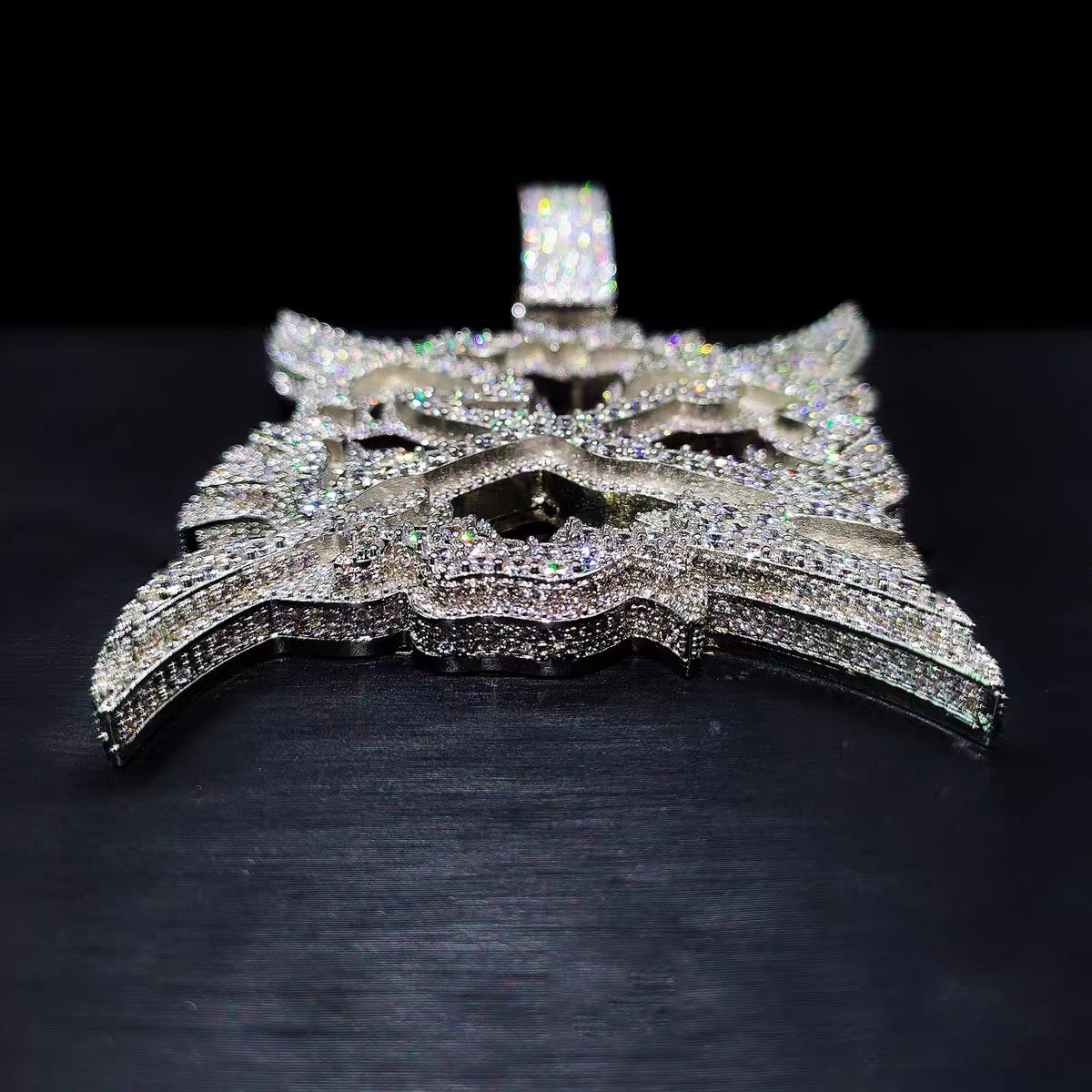 Playboi Carti YVL chain,Ken Carson teen x diamond pendant neckace chain fully iced out YVL pendant, Young Vamp Life jewelry, iced out hand sign necklace, hip hop diamond pendant
