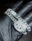 toxicfairy toxiicfaiiry hello kitty cuban links chain diamond necklace choker charm 