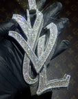 playboi carti yvl YOUNG VAMP LIFE custom necklace chain diamond exact design infinity link cuban link neclace chain diamonds