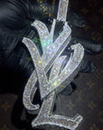 playboi carti yvl YOUNG VAMP LIFE custom necklace chain diamond exact design infinity link cuban link neclace chain diamonds