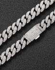 Fully iced 3D Bubble 10mm diamond cuban link necklace chain Yellow Gold high end fine jewelry ifandco jewelers travis scott