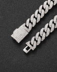 Fully iced 3D Bubble 10mm diamond cuban link necklace chain Yellow Gold high end fine jewelry ifandco jewelers travis scott