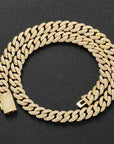 Fully iced 3D Bubble 10mm diamond cuban link necklace chain Yellow Gold high end fine jewelry ifandco jewelers travis scott