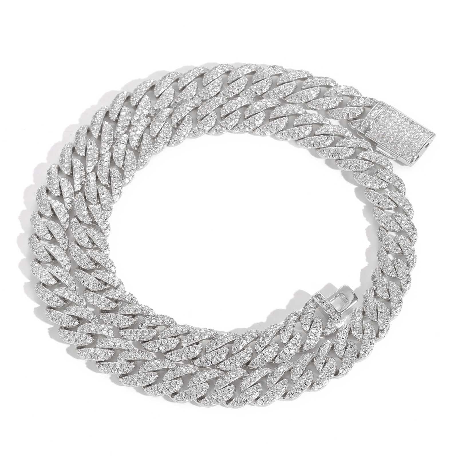 Fully iced 3D Bubble 10mm diamond cuban link necklace chain Yellow Gold high end fine jewelry ifandco jewelers travis scott