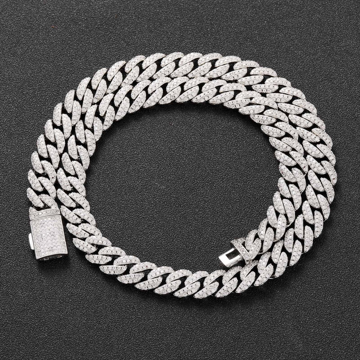 Fully iced 3D Bubble 10mm diamond cuban link necklace chain Yellow Gold high end fine jewelry ifandco jewelers travis scott