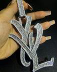 playboi carti yvl YOUNG VAMP LIFE custom necklace chain diamond exact design infinity link cuban link neclace chain diamonds