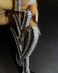 playboi carti yvl YOUNG VAMP LIFE custom necklace chain diamond exact design infinity link cuban link neclace chain diamonds