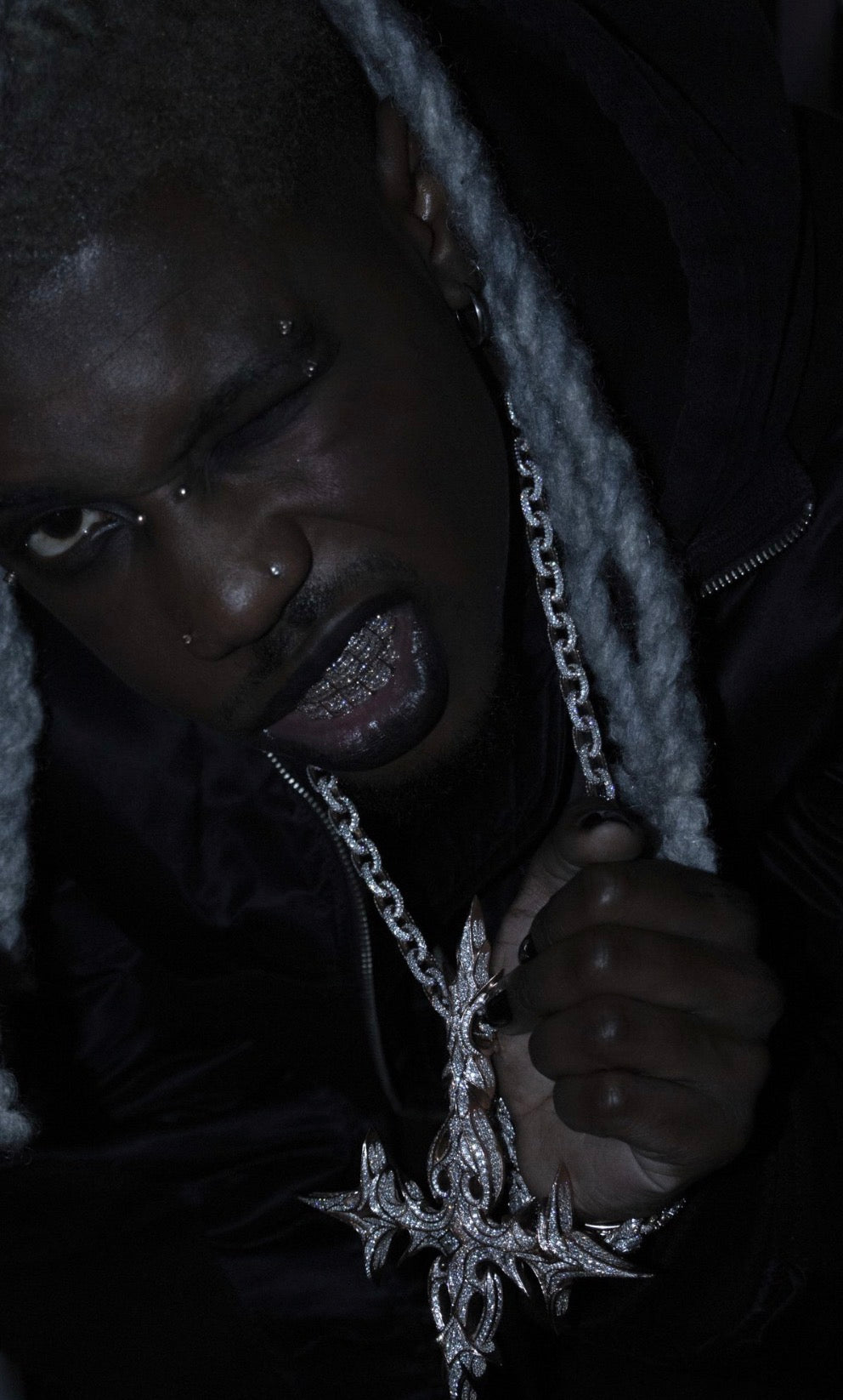 Destroy Lonely's “Prince of Darkness” Cross is one of the most striking pieces of jewelry connected to his dark and gothic aesthetic.