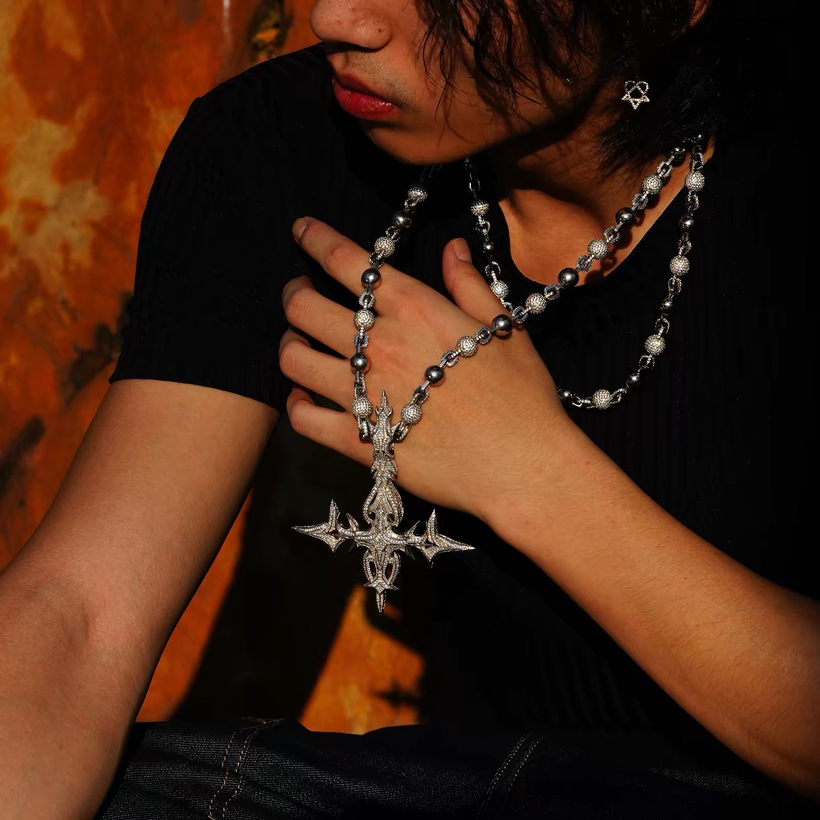 Destroy Lonely's “Prince of Darkness” Cross is one of the most striking pieces of jewelry connected to his dark and gothic aesthetic.