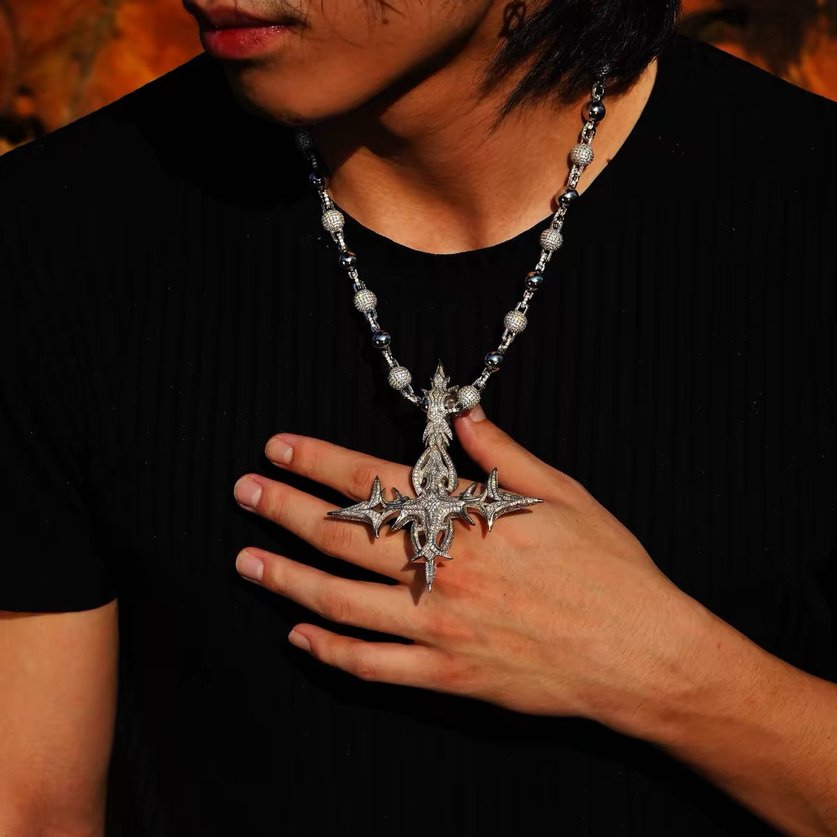Destroy Lonely's “Prince of Darkness” Cross is one of the most striking pieces of jewelry connected to his dark and gothic aesthetic.