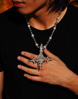 Destroy Lonely's “Prince of Darkness” Cross is one of the most striking pieces of jewelry connected to his dark and gothic aesthetic.