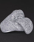 buy kiss of death ring playboi carti destroy lonely ken carson silver white gold diamonds fully iced
