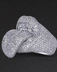 buy kiss of death ring playboi carti destroy lonely ken carson silver white gold diamonds fully iced