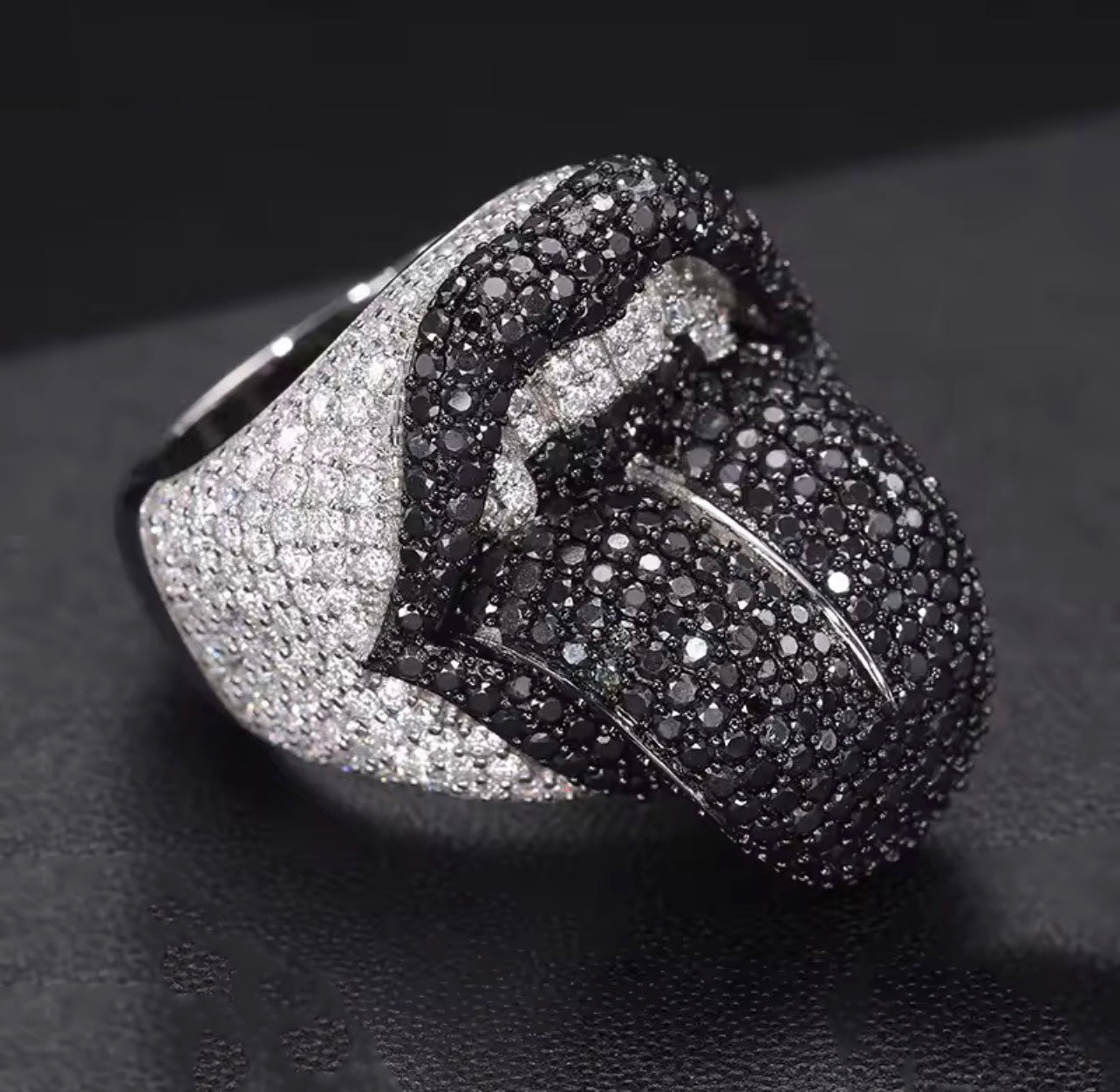 buy kiss of death ring playboi carti destroy lonely ken carson silver white gold diamonds fully iced