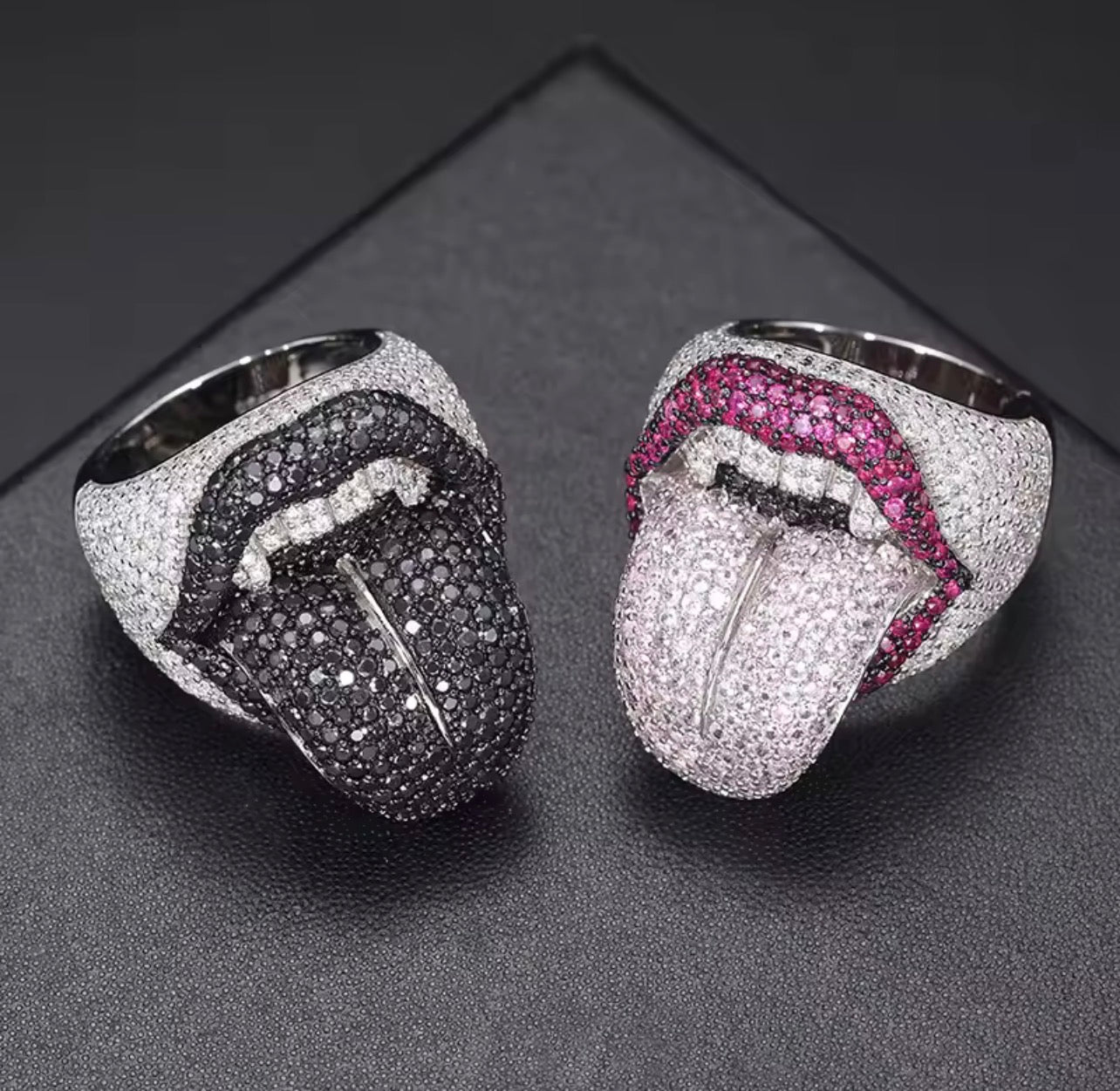 buy kiss of death ring playboi carti destroy lonely ken carson silver white gold diamonds fully iced