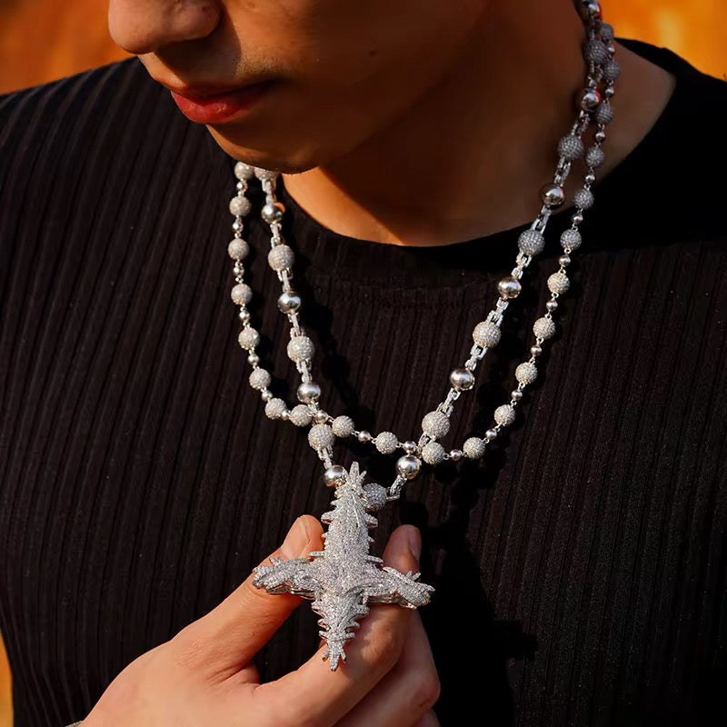 Playboi Carti Neue Antagonist Chain pendant neclace diamonds opium yvl new chain