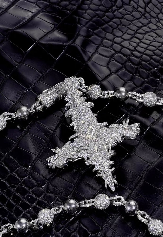 Playboi Carti Neue Antagonist Chain pendant neclace diamonds opium yvl new chain