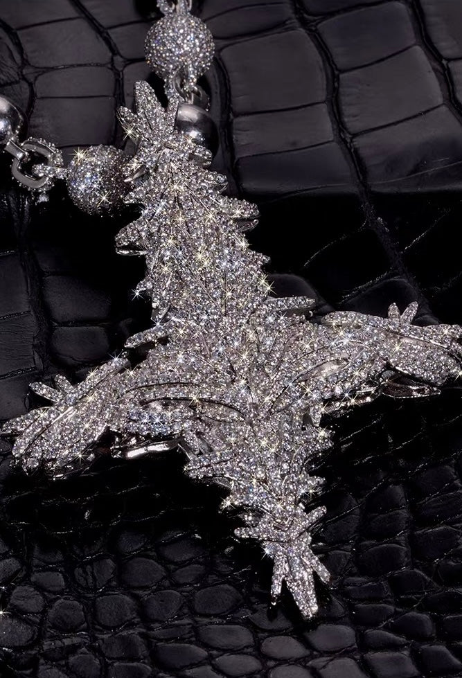Playboi Carti Neue Antagonist Chain pendant neclace diamonds opium yvl new chain