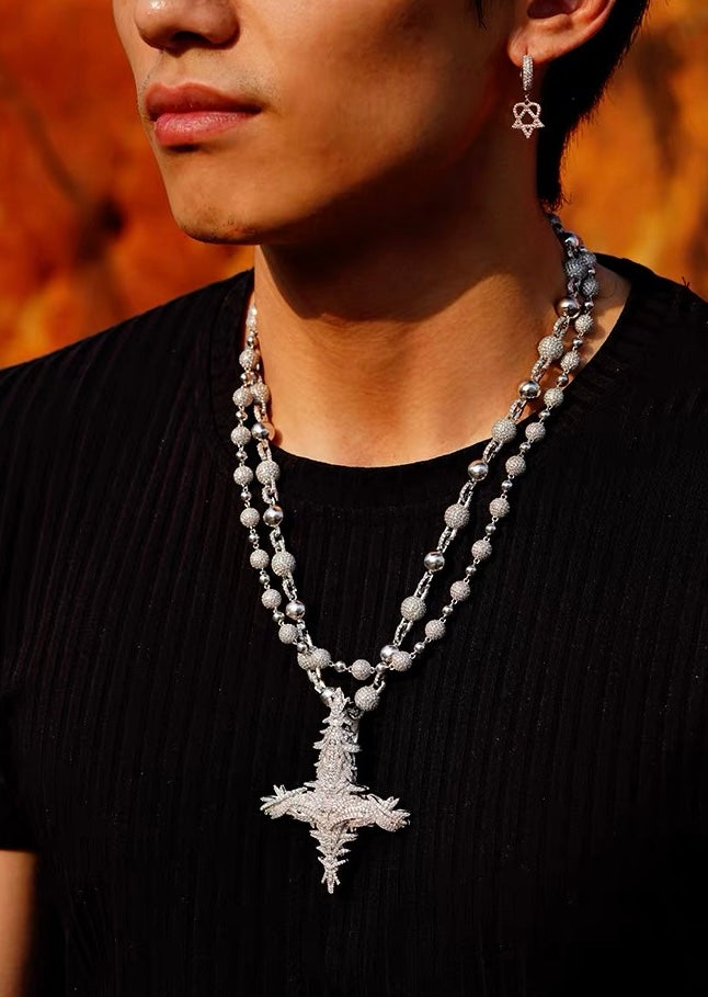Playboi Carti Neue Antagonist Chain pendant neclace diamonds opium yvl new chain