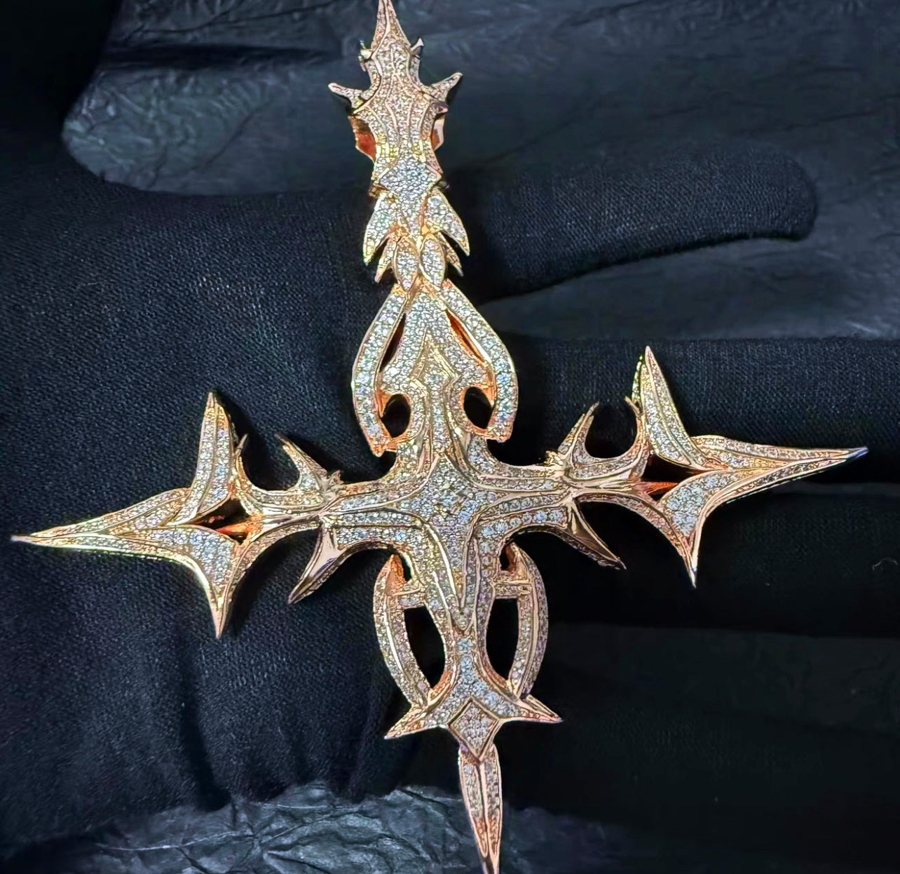 Destroy Lonely's “Prince of Darkness” Cross is one of the most striking pieces of jewelry connected to his dark and gothic aesthetic.