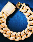 fully iced bandana cuban links diamond necklace chain blueface rapper custom jewelers Avianne