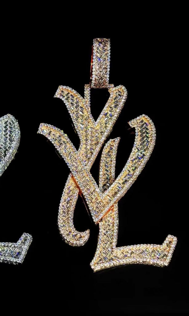playboi carti yvl YOUNG VAMP LIFE custom necklace chain diamond exact design infinity link cuban link neclace chain diamonds