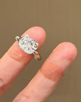 Hello Kitty lab cut diamond ring - Yellow gold