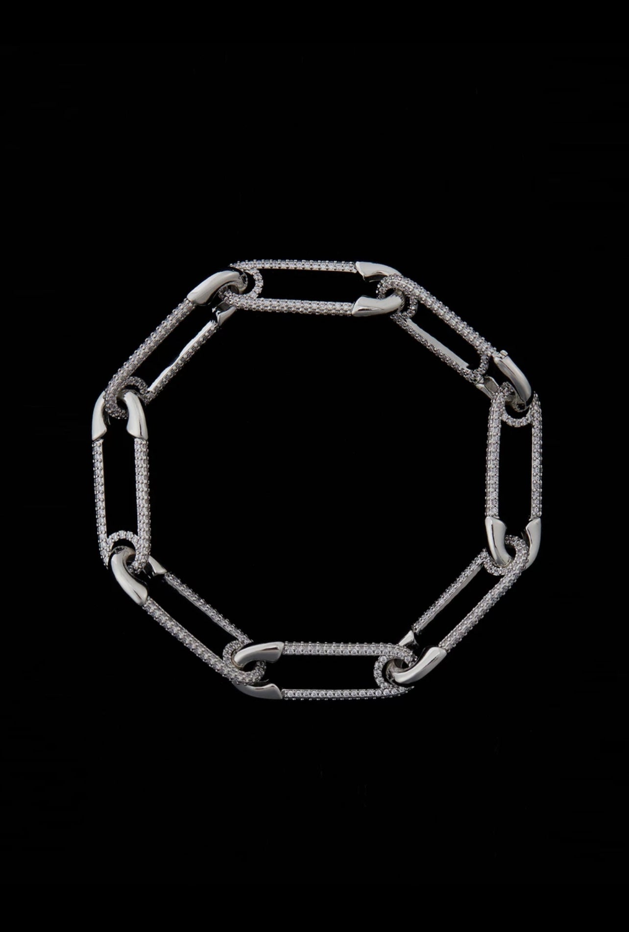 paper clip links jacob &amp; co virgil abloh offwhite alike necklace chain link diamond travis scott silver white gold buy