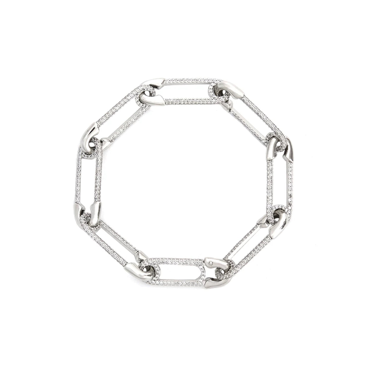 paper clip links jacob &amp; co virgil abloh offwhite alike necklace chain link diamond travis scott silver white gold buy