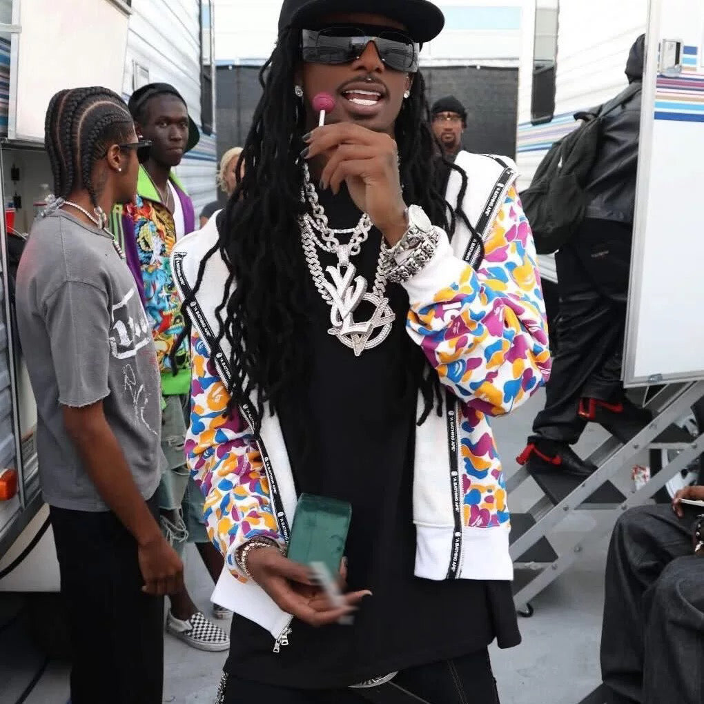 Playboi Carti iced-out diamond lollipop at the 2025 BET Awards for sale reddit hypebeast YVL
