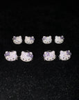 Sanrio HELLO KITTY diamond fully iced stud earring custom benballer ifandco kylie jenner travis cardi b