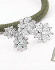 van cleef floral diamond ring cluster ring silver white gold inexpensive luxury diamond buy sell