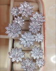 van cleef floral diamond ring cluster ring silver white gold inexpensive luxury diamond buy sell