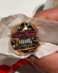 hamburger ring nadine as seen on Nigo in multicolored vvs diamond ifandco