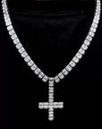 ken carson upside down cross diamond necklace a great chao album cover trump buy now gifted by YVL Playboi Carti