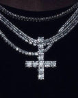 ken carson upside down cross diamond necklace a great chao album cover trump buy now gifted by YVL Playboi Carti