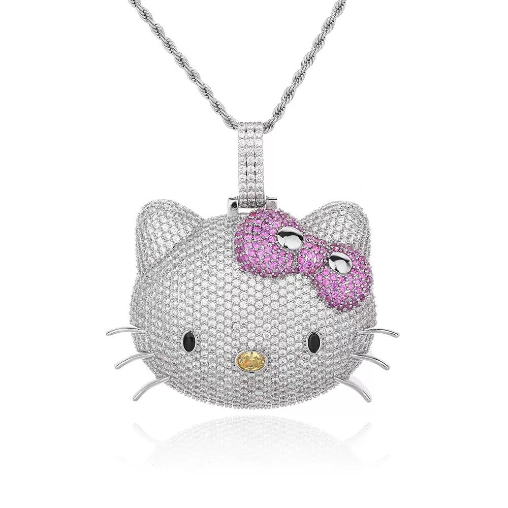 Back in the Fab Lane. Kimora Lee Simmons Sanrio hello kitty diamond necklace 