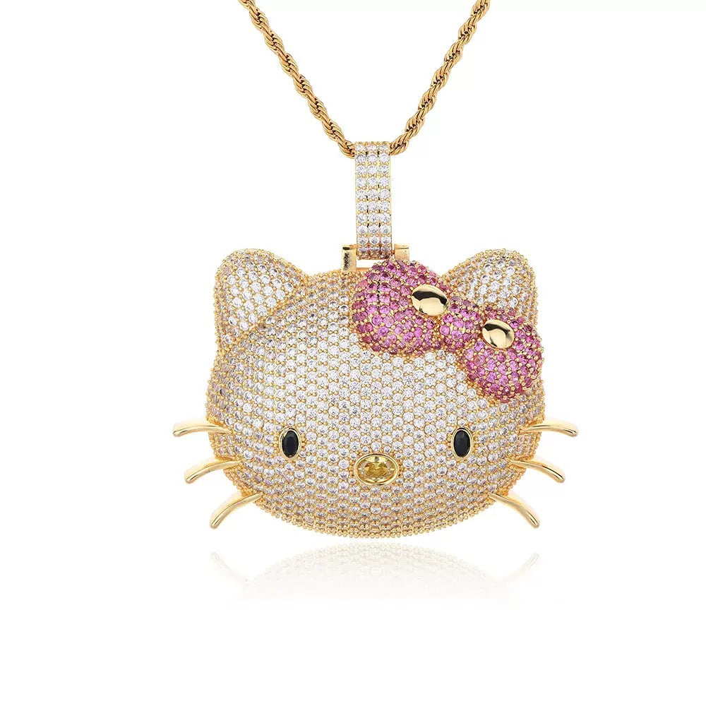 Back in the Fab Lane. Kimora Lee Simmons Sanrio hello kitty diamond necklace 