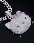 Back in the Fab Lane. Kimora Lee Simmons Sanrio hello kitty diamond necklace 