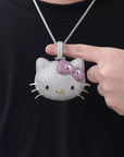 Back in the Fab Lane. Kimora Lee Simmons Sanrio hello kitty diamond necklace 