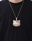 Back in the Fab Lane. Kimora Lee Simmons Sanrio hello kitty diamond necklace cardib pendant chain 