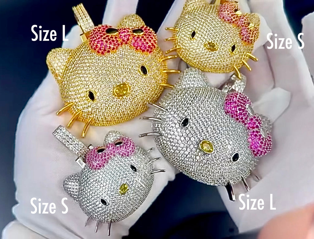 Fab Lane. Kimora Lee Simmons Sanrio hello kitty diamond necklace cardib pendant chain 