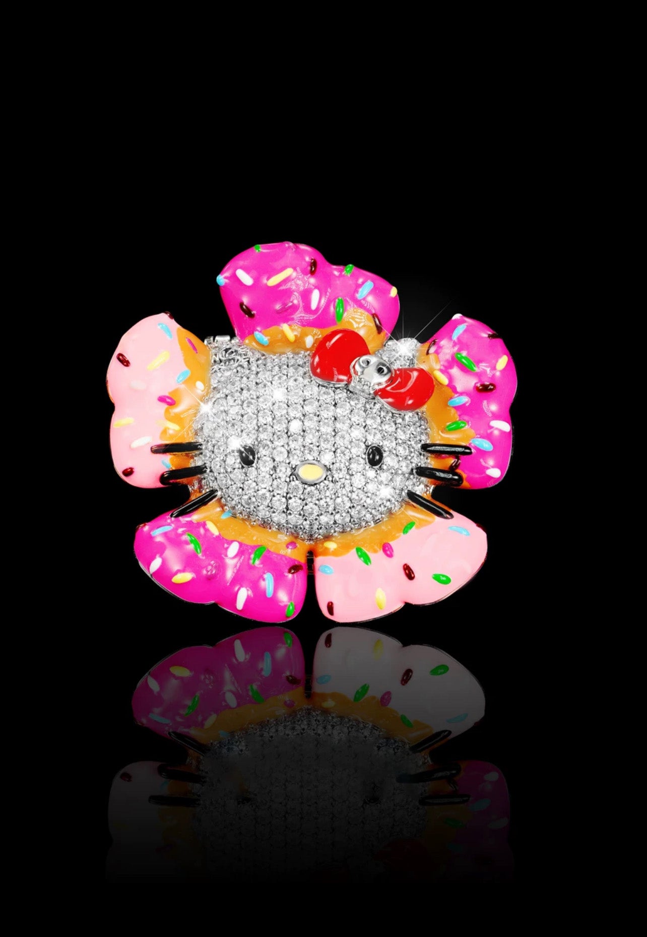 hennessy carolina cardi b sister hello kitty fully iced diamond necklace chain buy now custom jewelers