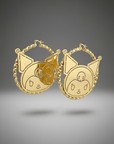 custom name letter earrings kuromi bamboo hoop earrings buy now hello kitty hoop earrings ghetto earrings 10k 14k betty boops